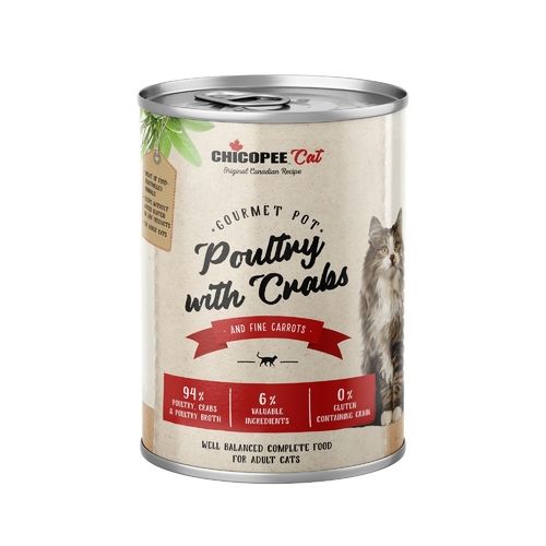 Chicopee Cat Gourmet Pot Poultry with Crabs 400 g