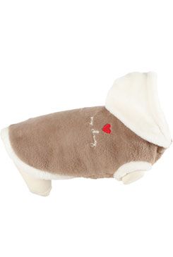 Obleček s kapucí pro psy TEDDY béžový 25cm Zolux