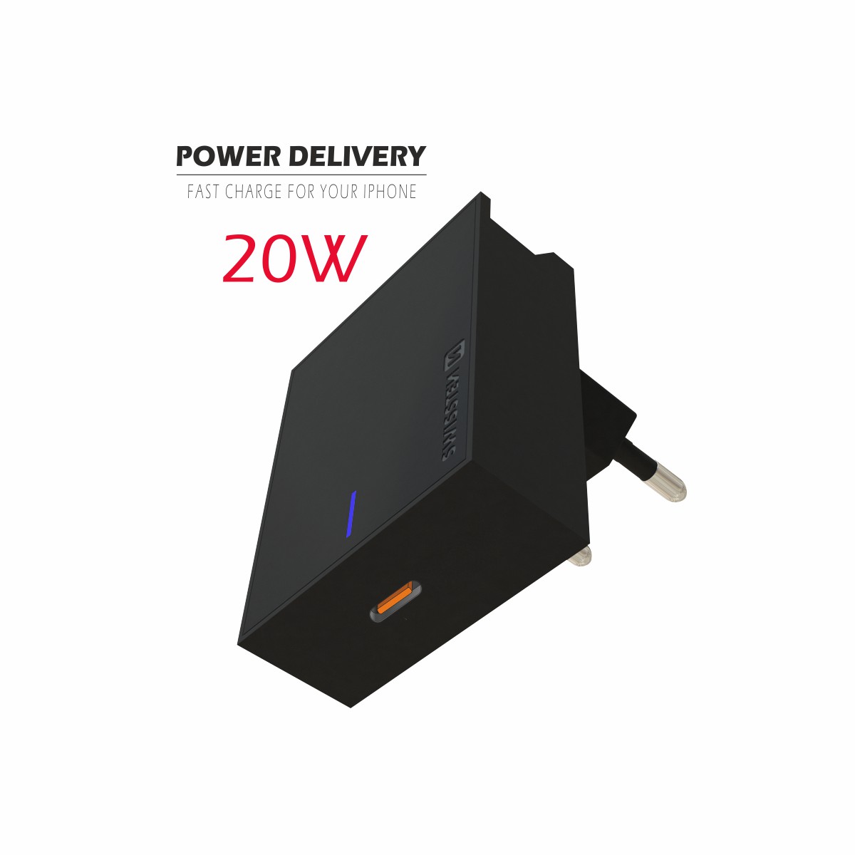 Power Delivery adapter pre iPhone s výkonem 20W.