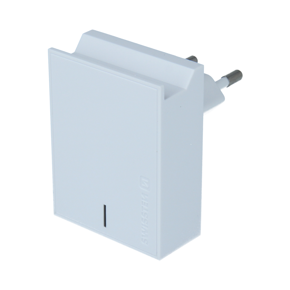 Sieťový adaptér Swissten SMART IC 2x USB 3A POWER + DATOVÝ KABEL USB / LIGHTNING 1,2 M - biely