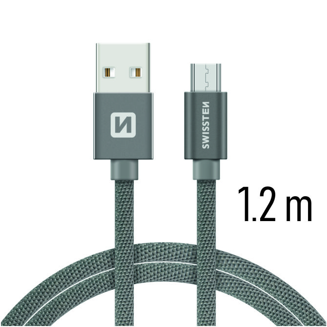 Dátový textilný kábel USB / MICRO USB