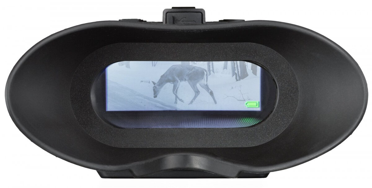 Digitálny binokulárny ďalekohľad pre nočné videnie Bresser 1-2x s uchytením na hlavu