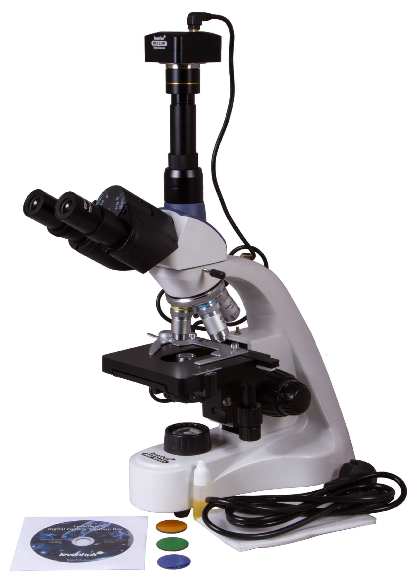 Digitálny trinokulárny mikroskop Levenhuk MED D10T