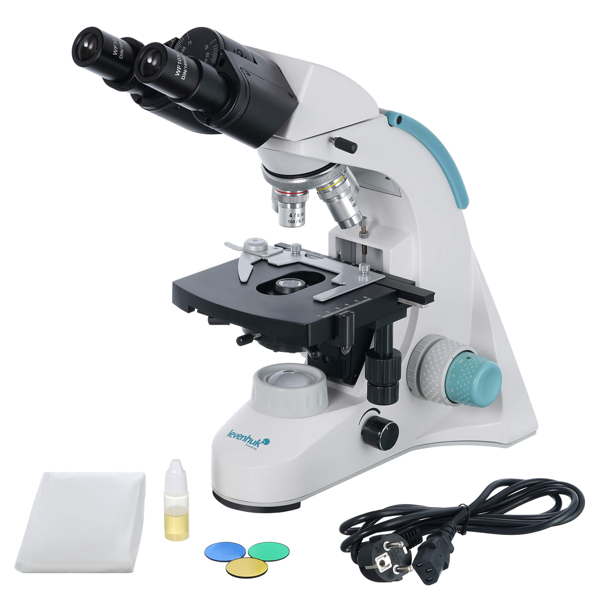 Obsah balenia - Binokulárny mikroskop Levenhuk 900B