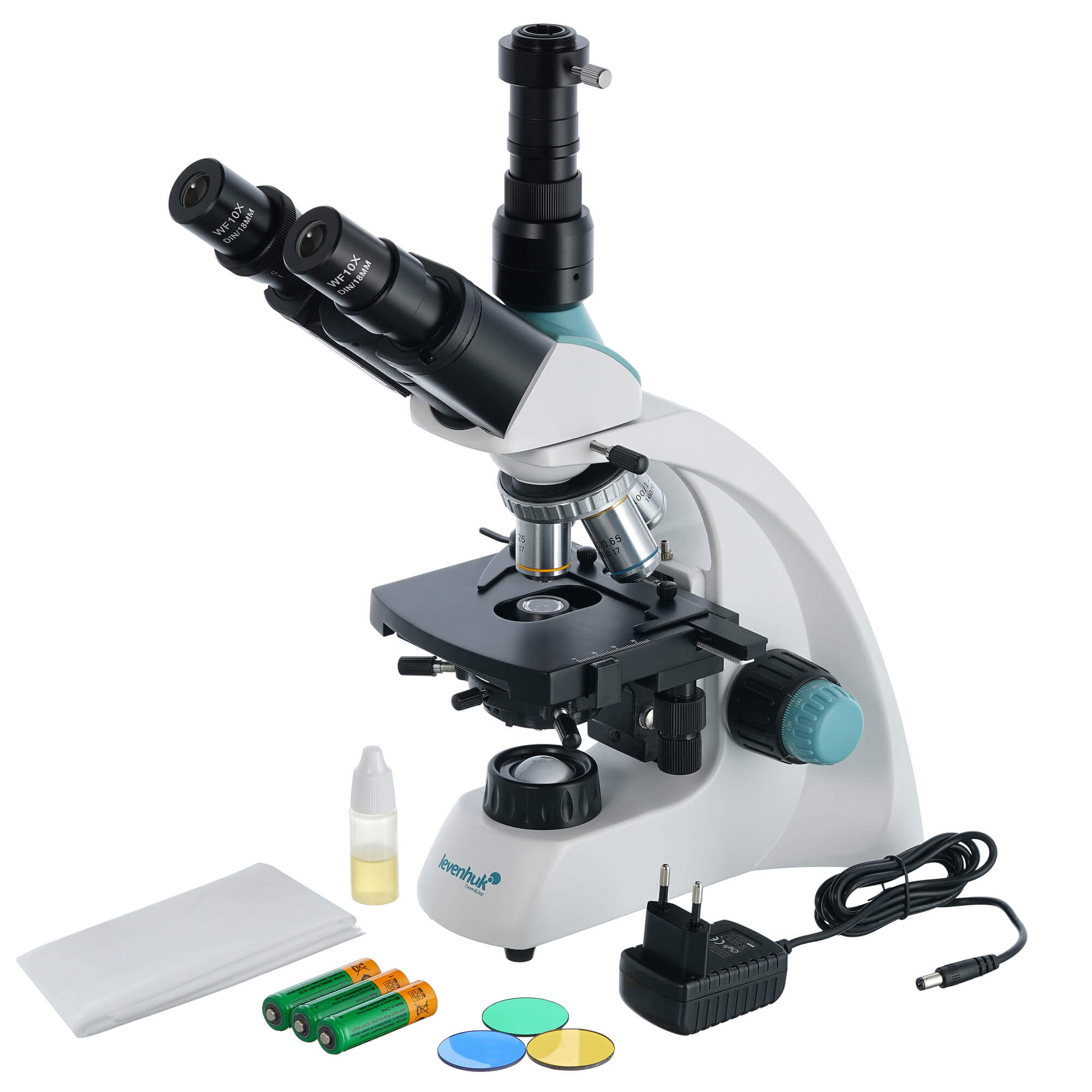 Digitálny trinokulárny mikroskop Levenhuk D400T