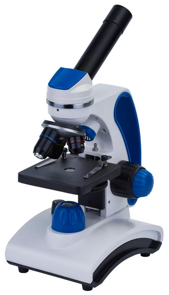 Mikroskop so vzdelávacou publikáciou Discovery Pico Gravity